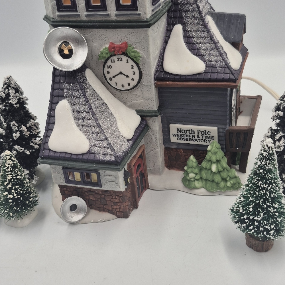 North Pole Weather & Time Observatory Holiday Decoration